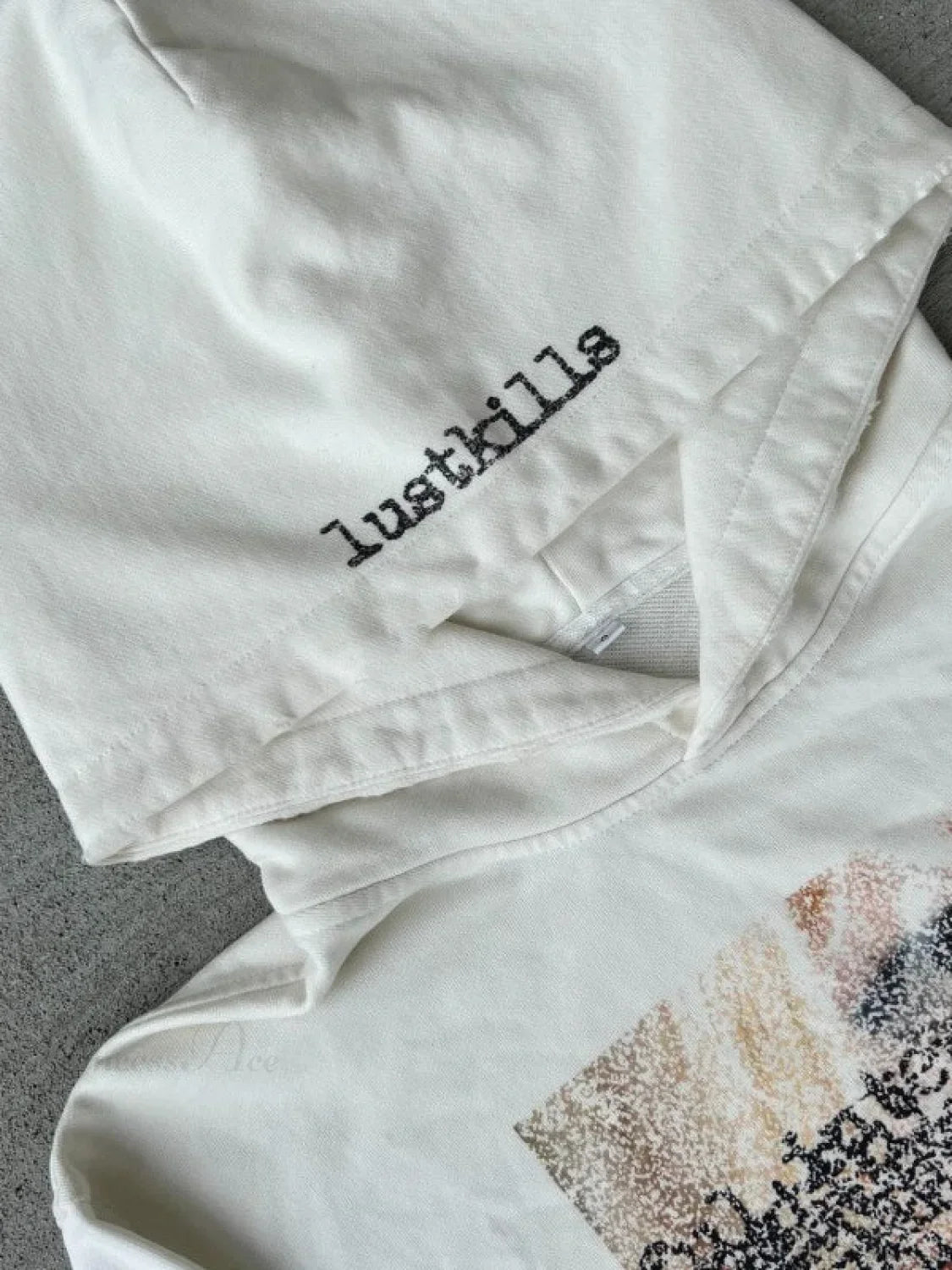 Dark Graphic Print  Y2K S Pullover Hoodie image 3