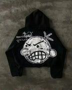 Dark Hip Hop Graphic Print Hoodie image 4