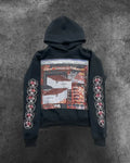 Dark Informal Print Oversized Hoodie image 5