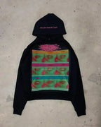Dark Informal Print Oversized Hoodie image 8