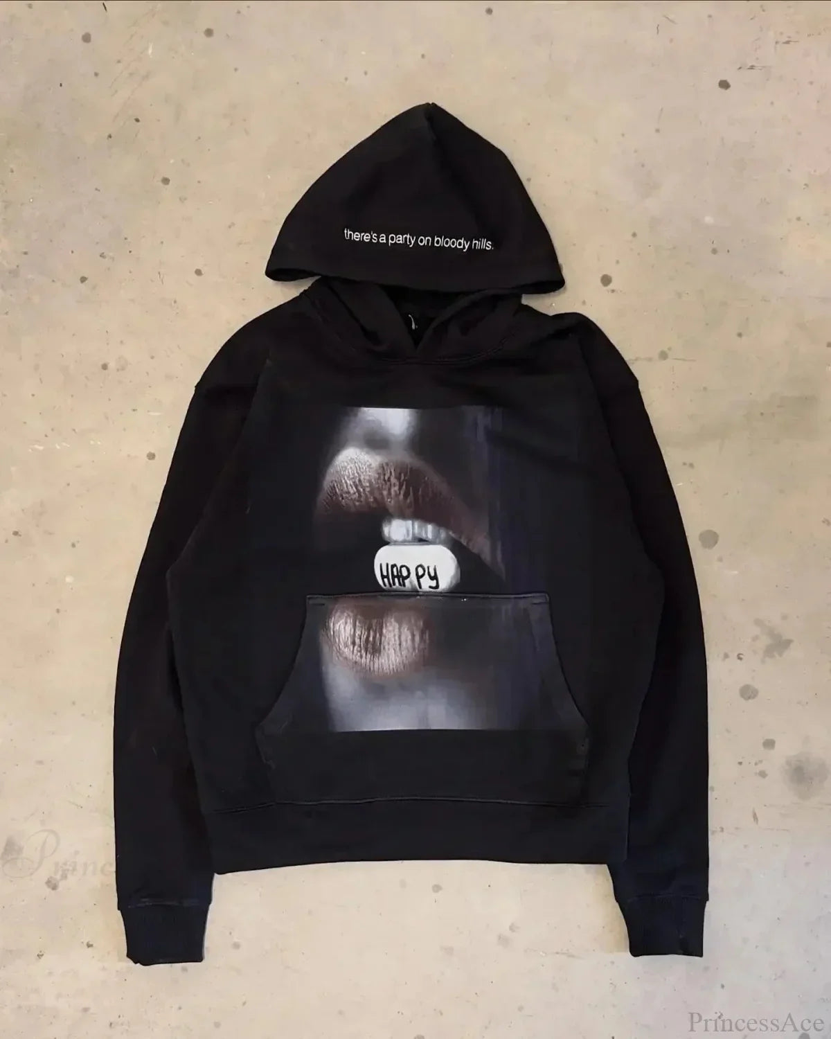 Dark Informal Print Oversized Hoodie image 13