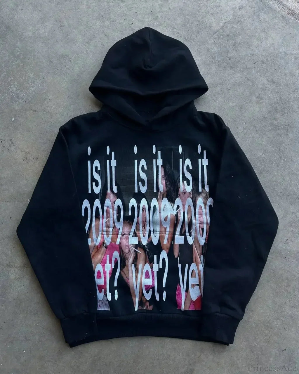 Dark Informal Print Oversized Hoodie image 15