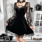 Dark Lace Trim Small Dress image 1