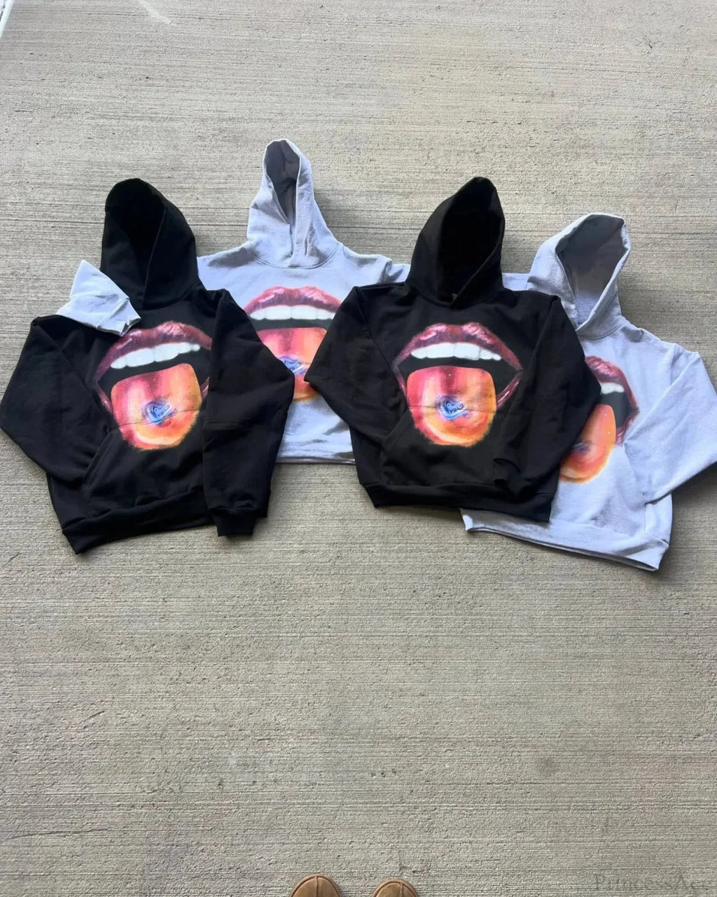 Dark Lips Visual Pullover Hoodie image 3