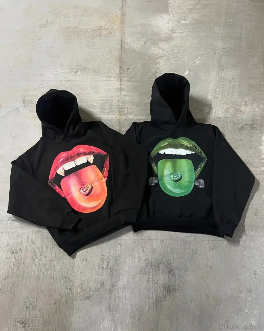 Dark Lips Visual Pullover Hoodie image 2