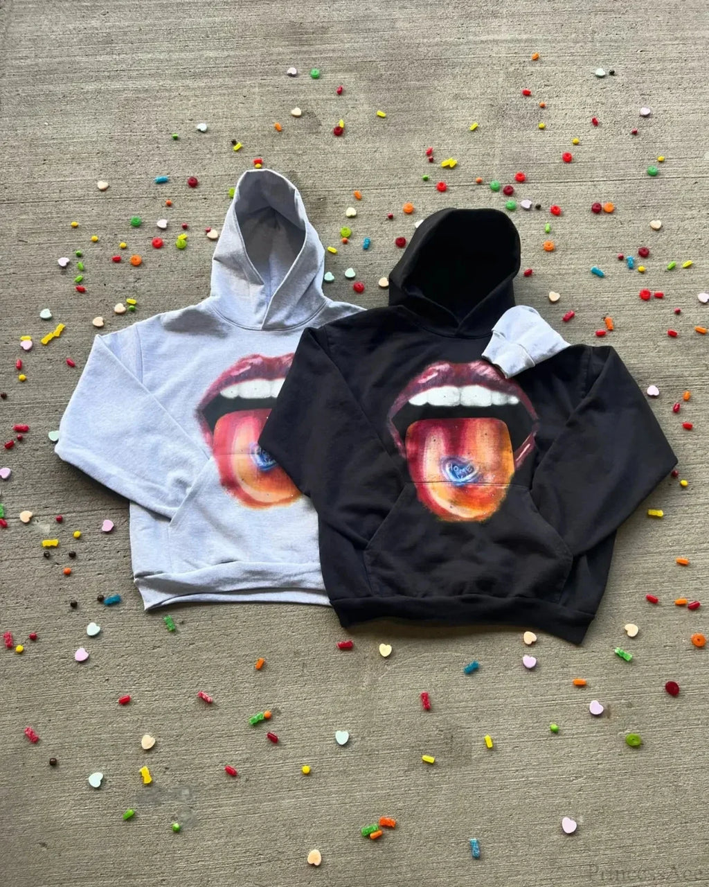 Dark Lips Visual Pullover Hoodie image 4