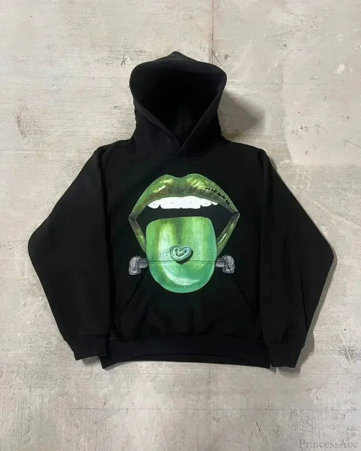Dark Lips Visual Pullover Hoodie image 1