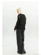 Dark Medieval 90s Style Denim Trouser image 5