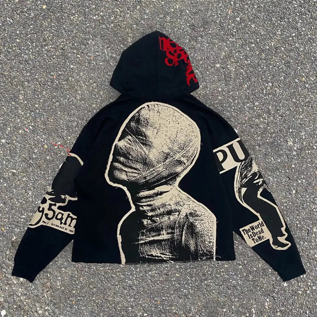 Dark Mummy Visual Pullover Hoodie image 1