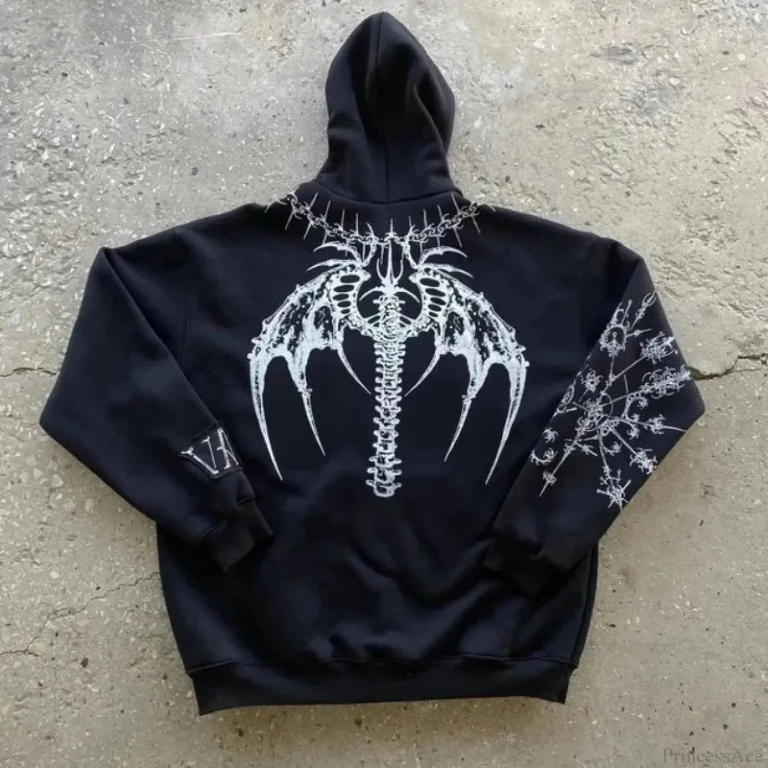 Dark Pattern Print Informal Hoodie image 4