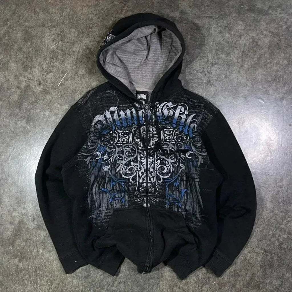Dark Print Pullover Jumper image 1