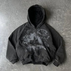 Dark Rebel Pattern Zip Hoodie image 3