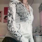 Dark Rhinestone Zip Jacket image 1