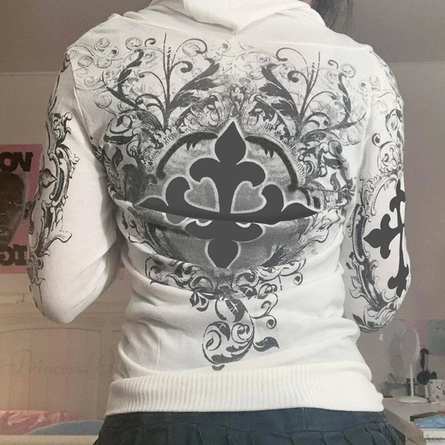 Dark Rhinestone Zip Jacket image 2