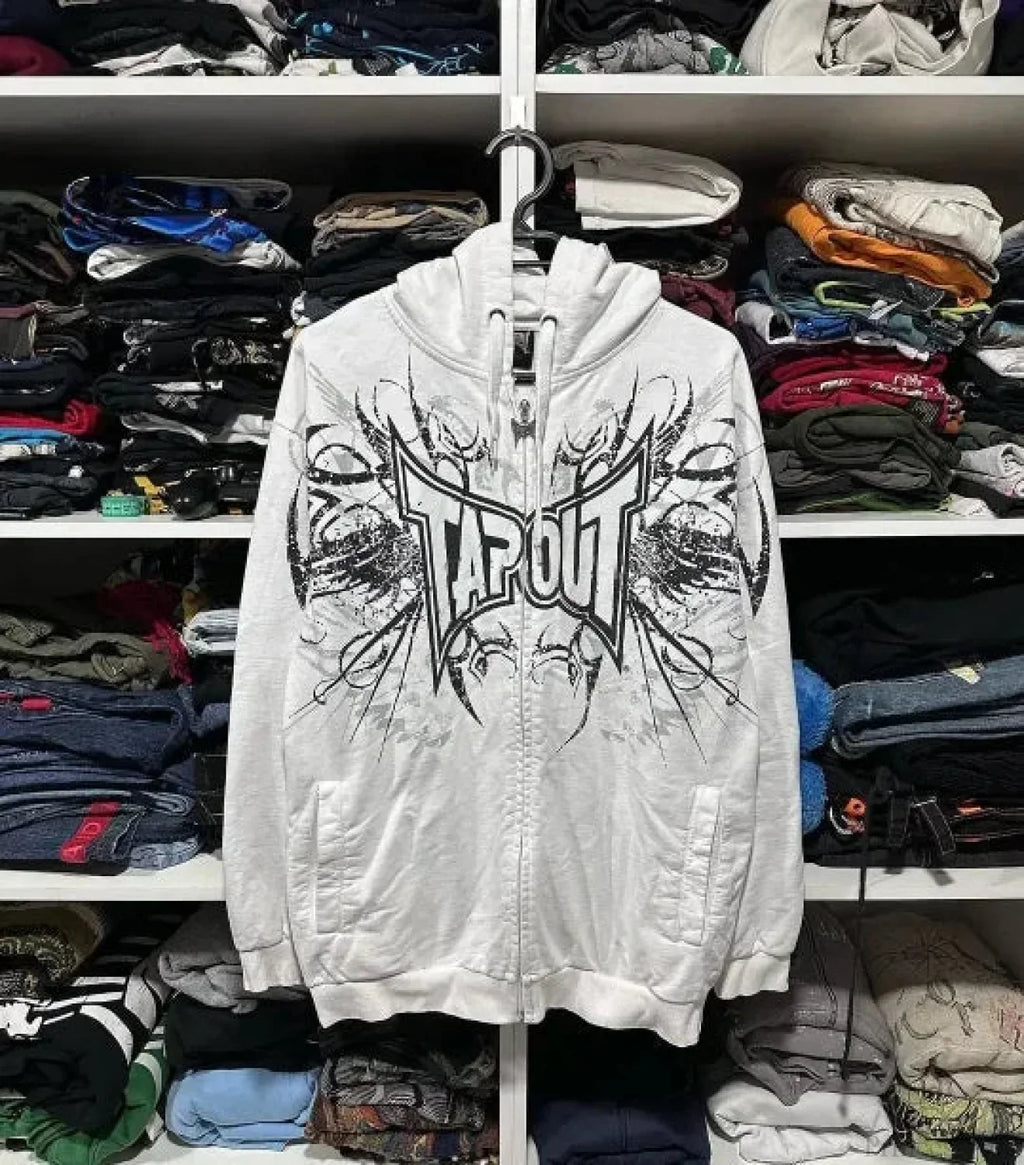 Dark Skull Design Zip Hoodie image 7