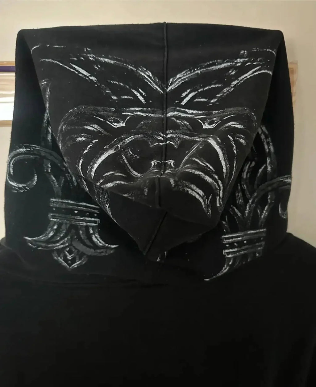 Dark Skull Oversized Zip Hoodie image 4