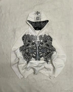 Dark Skull Oversized Zip Hoodie image 12