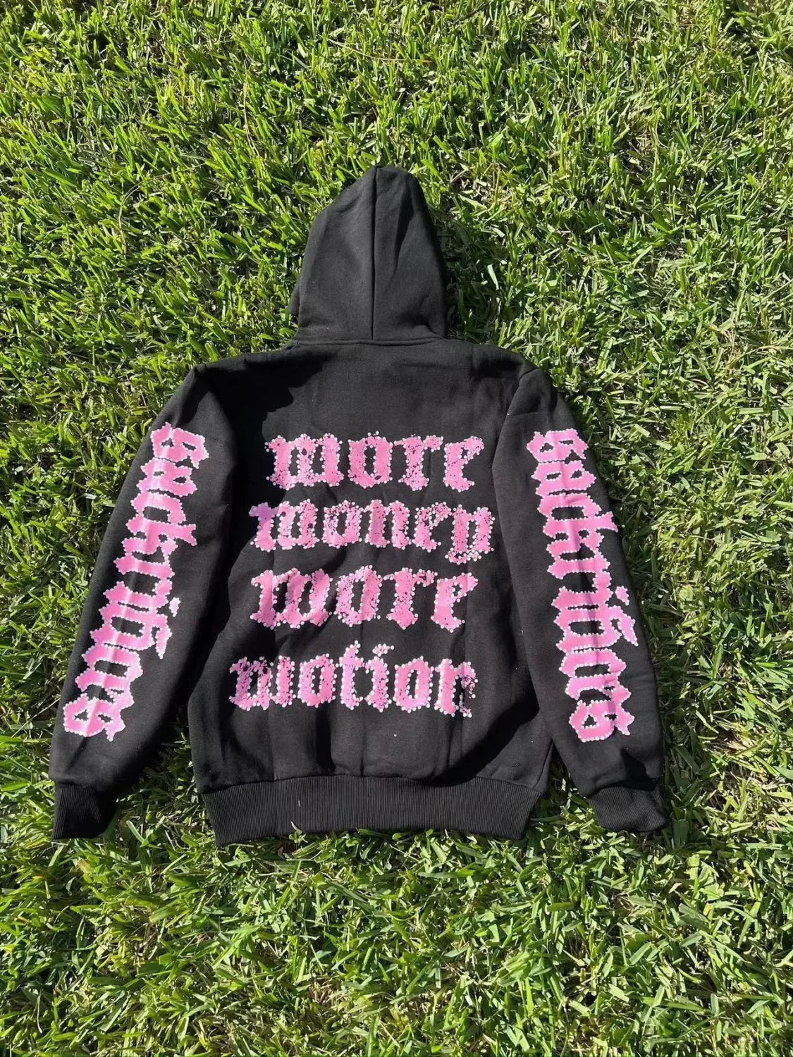 Dark Skulls Print Rebel Hoodie image 3