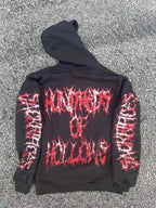 Dark Skulls Print Rebel Hoodie image 2
