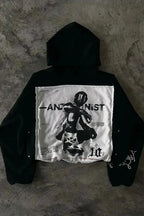 Dark Sparkling Sequin Zip Hoodie image 4
