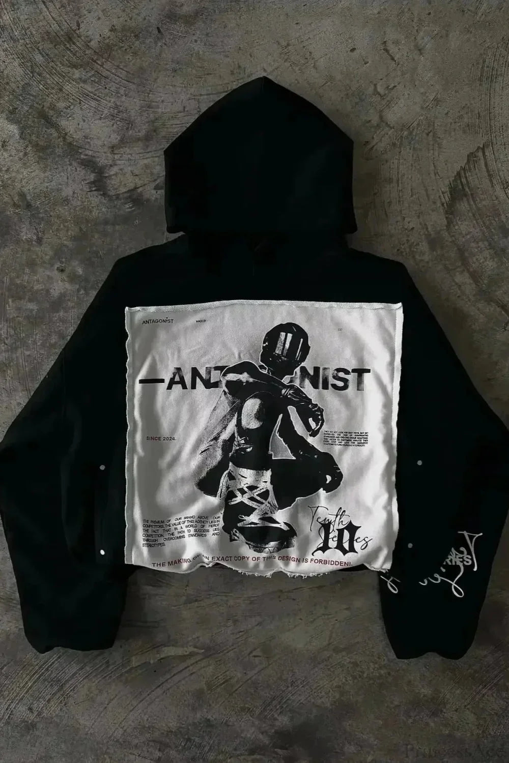 Dark Sparkling Sequin Zip Hoodie image 4