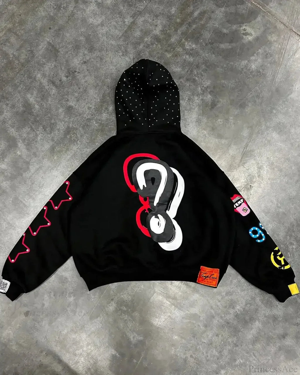 Dark Star Alphabet Zip Hoodie image 1