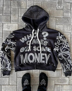Dark Star Alphabet Zip Hoodie image 3