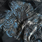 Dark Vintage Design Zipper Hoodie image 4