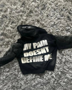 Dark Zipper Joined Vintage Hoodie image 2