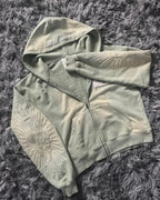 Dark Zipper Joined Vintage Hoodie image 6