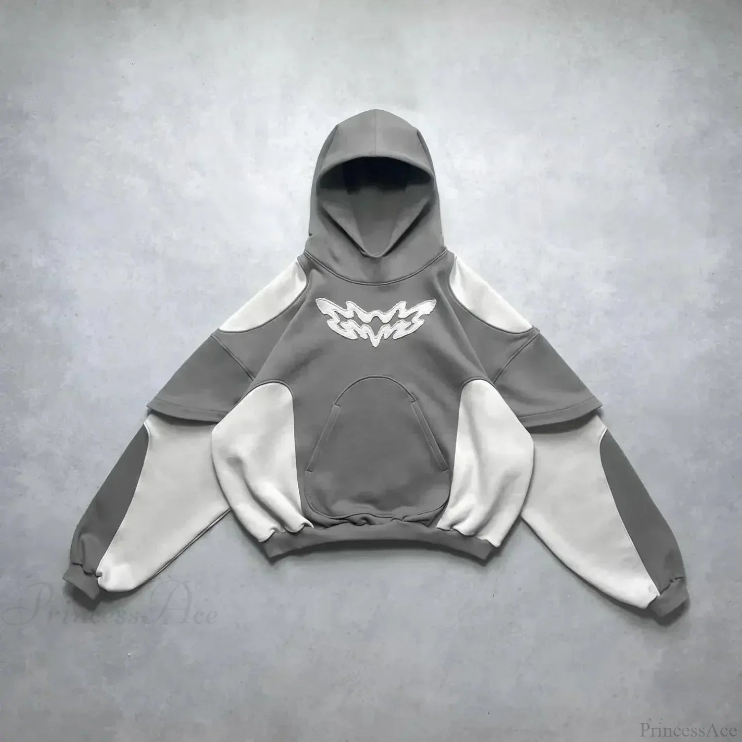 Dark Zipper Joined Vintage Hoodie image 8