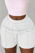 Drawstring Solid Patchwork Shorts image 2