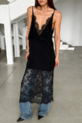 Sexy Lace V Neck Elegant Midi Blouse image 1