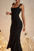 Stretch Mesh Jacquard Mermaid Formal Dress image 26