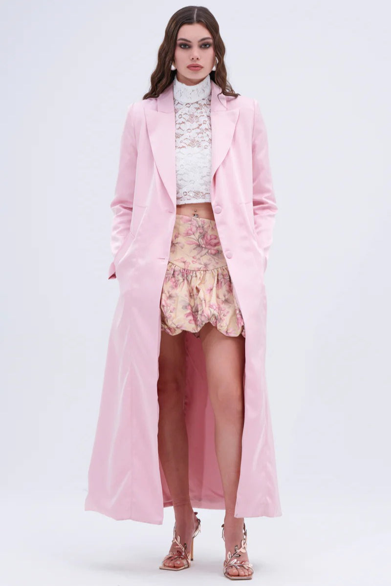 French Chic Knee-Length Overcoat image 2