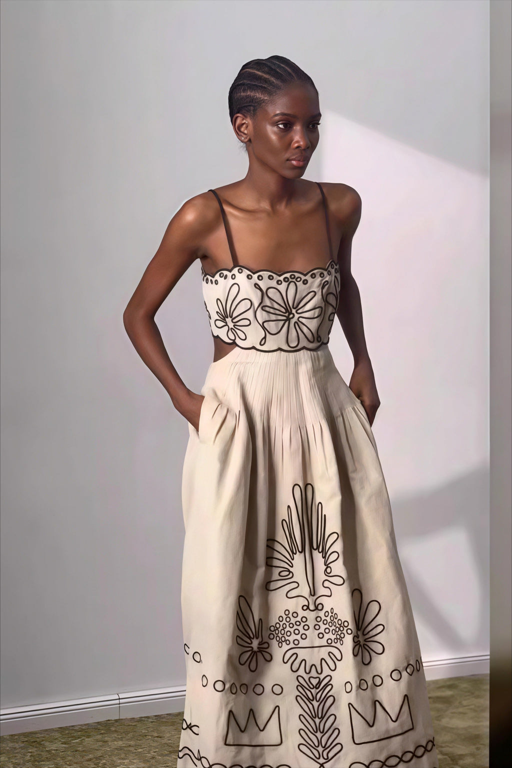Chic Boho Embroidered Maxi Dress image 3
