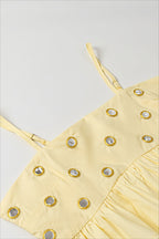 Sexy Metal Detail Ruffle Cami Skirt Sets image 8