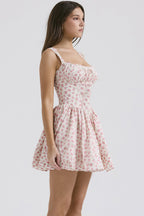Floral Cami Ballet Puff Mini Dress image 5