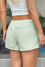 Casual Solid Plaid Belted Shorts image 21