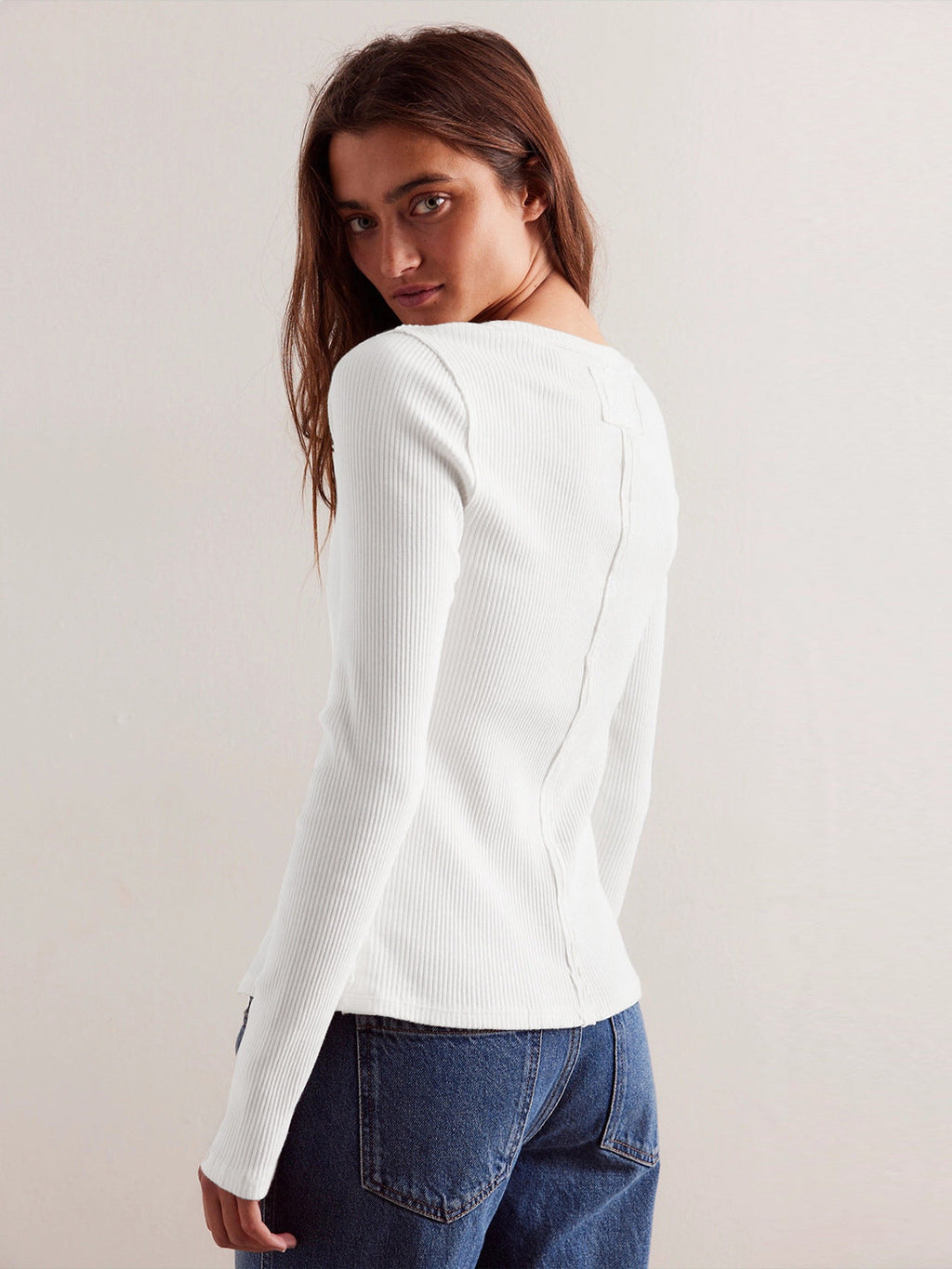 Buttoned Ribbed Knit Cardigan image 12