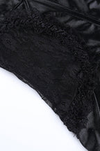 Lace V-Neck Halter Waist-Cinching Cutout Mini Party Dress image 7