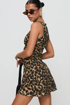 Leopard Print Tank Mini Dress image 4