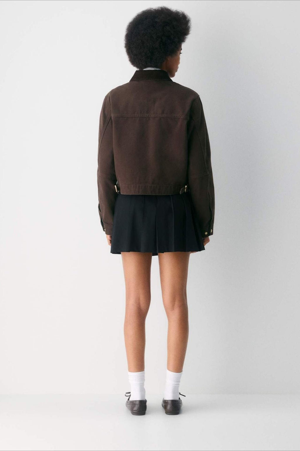 Cropped Utility Workwear Jacket image 4