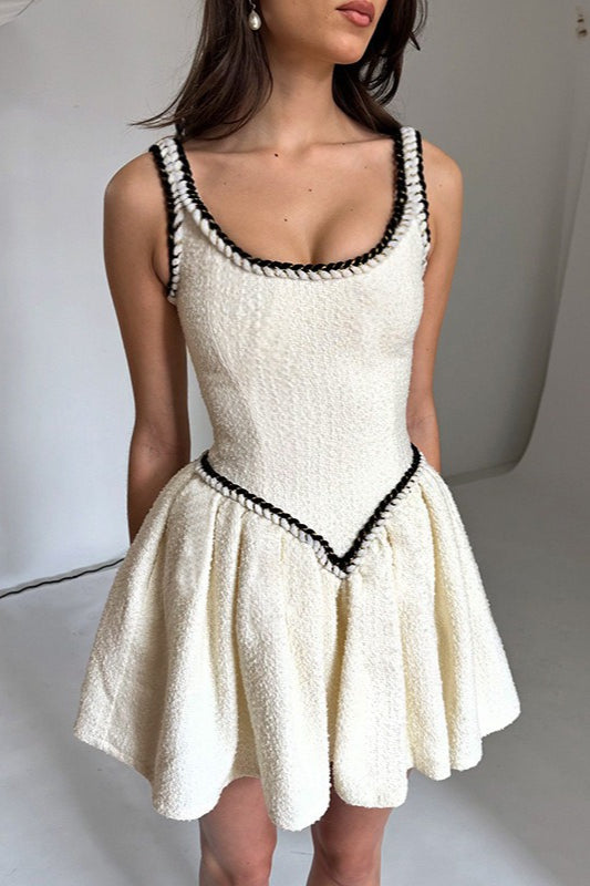Spaghetti Strap Waist-Tie Elegant Mini Dress image 4