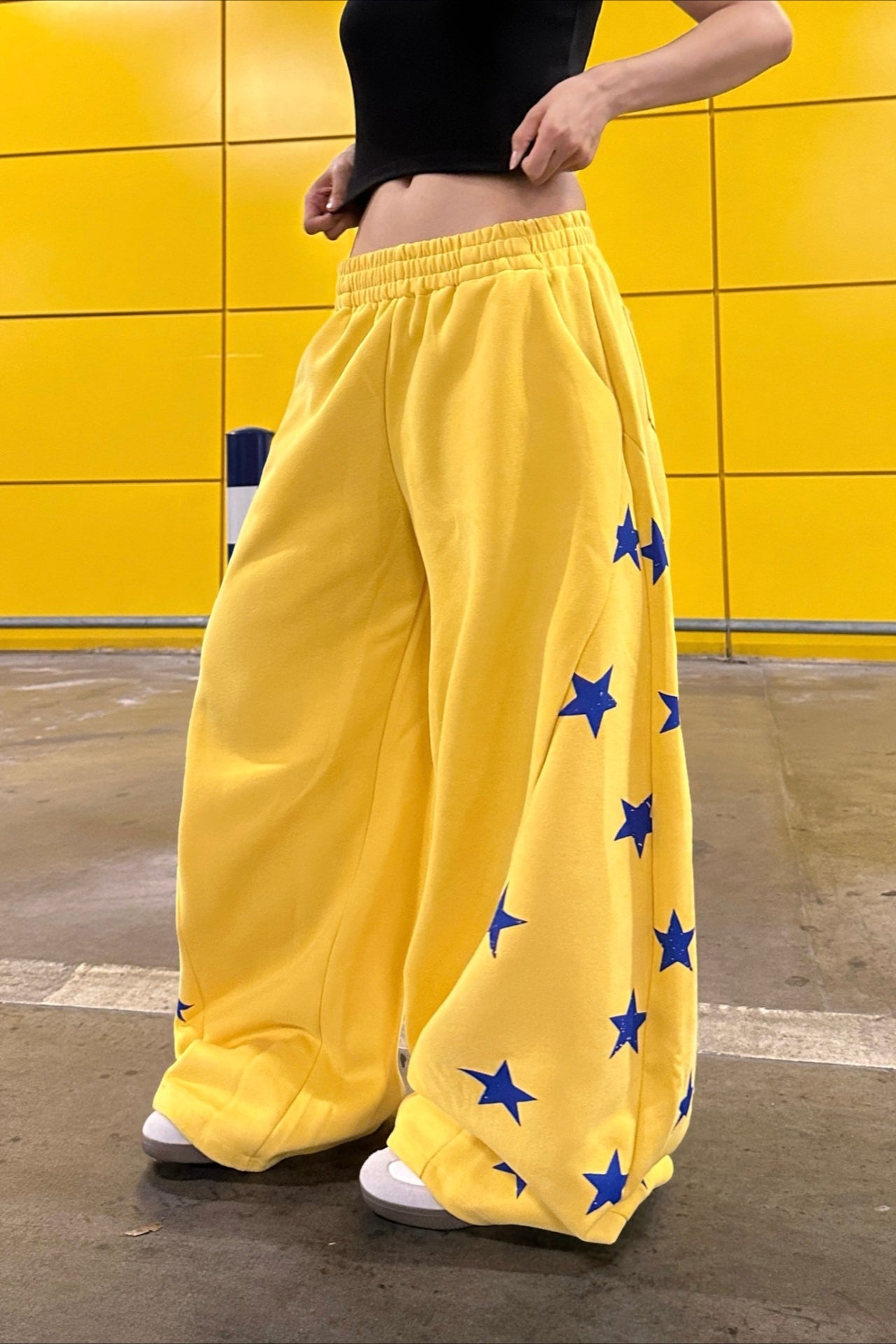 Vintage Colorblock Star Printed Sporty Pants image 1