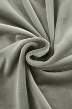 Green Velvet High-Waisted Fishtail Skirt image 6