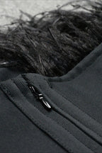 Black Feather Strapless Bandage Party Dress image 6