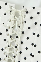 Polka Dot Square Neck Cami Mini Dress image 3