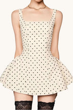 Polka Dot Square Neck Cami Mini Dress image 2