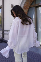 Tencel Button Up Long Sleeve Blouse image 6
